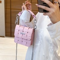 DFMEI 크라우드소싱 여신상 고급스런 서양식 짜임 숄더 겸 크로스백 패션 토드백미니 스퀘어 백