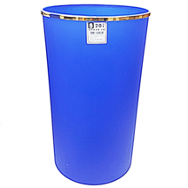 플라스틱 원형 오픈 휴지통 20리터 파란색 뚜껑없는 20L 가정 식당 업소 다용도 청색 남색