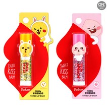1+1구성 온더바디 카카오 프렌즈 kiss-me 틴티드 립밤, 무지+어피치, 1개