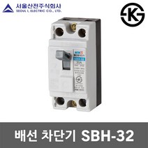 서울산전 배선 차단기 SBH-32 15A 20A 30A 국산 KS MCCB NFB 30AF 2P 2.5kA 배선용차단기 배선차단기 주택용 가정용 산업용 전기 차단 분전함 두꺼비집, 배선 SBH-32 30A