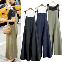 쉬즈프리티 여성용 메이 끈 점프슈트