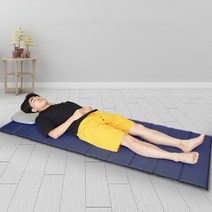 초이템 1인용 푹신푹신 접이식 초경량 매트리스, 그레이