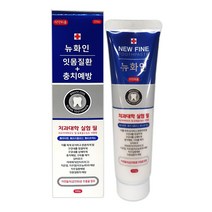 뉴화인 치약 잇몸질환 충치예방, 2개