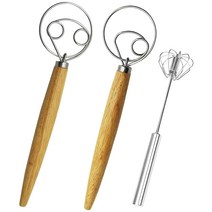 덴마크어 반죽 거품기 빵 믹서 및 계란 거품기 키트 네덜란드어 거품기 핸드 푸시 로타리 거품기 블렌더 과자 나 피자 반죽 거품기, 하나, 보여진 바와 같이