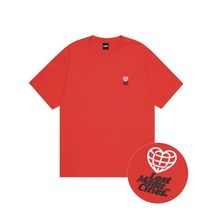 LMC 엘엠씨 MINI HEART GLOBE TEE red