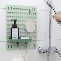 메블르 타공 수납보드 풀 세트 / 타공보드 / 수납정리, 그린