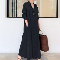 중년여성의류 면롱원피스 엄마등원룩 미시룩 일본린넨 청담동룩