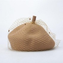 레이디 프렌치 울 베레모 시크 비니 여성용 따뜻한 겨울 모자 베일 매혹적인 볼러 아티스트 탐 Casque Crushable