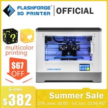flashforge dreamer 여러 가지 빛깔의 3d 프린터 듀얼 압출기 컬러 인쇄 230150140mm wifi 완전 밀폐형 챔버 3d 프린터 diy 키트