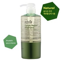 아초아 패밀리 리페어 천연계면활성제 샴푸 500ml, 1개