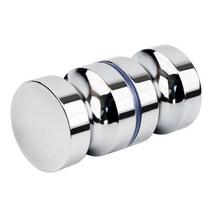 강화 도어 욕실유리 유리문 손잡이 교체 문고리 화장실 문 철물, 원통형