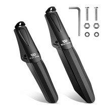 자전거 흙받이 자전거 흙받이 날개 알루미늄 합금 전방 후방 타이어 가드 14 20 인치 액세서리 1 쌍, 03 Black, 1개