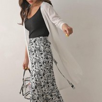 베이직롱가디건 1032156 OUTER 롱가디건 블랙 Black 밤색 Chestnut brown 아이보리 Ivory 핑크