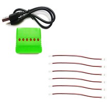 JJRC H20 드론배터리 드론부품 모터, 02.(H20)6in1충전기+6젠더(1.25-MOL)