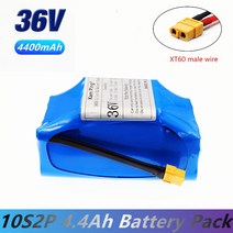나인봇 충 스쿠터 18650 배터리 팩 36v 10s2p 4 4ah 4400mah 충전식 스쿠터 호버 보드 배터리 내장 20a bms, 6.0아