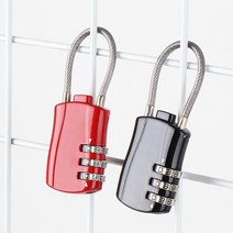 와이어자물쇠 번호열쇠 미니 다이얼 자물통 수리 서랍, yeji10200 블랙