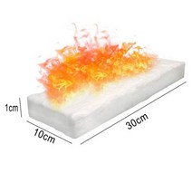 벽난로 가정용 실내 장작 30 × 20cm 세라믹 섬유 담요 바이오 에탄올 용 세라믹 스폰지 내성 절연 면화 화실, 30x10x1cm
