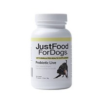 justfoodfordogs 개를 위한 생균제 60캡슐 - 건강한 장내 세균총 적절한 소화 장 건강 지원 - 애완동물을 위한 생균제 보충제 - 60캡슐