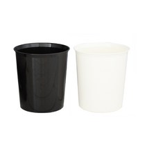 클린라이프 오픈 휴지통 6리터, 1개, 블랙