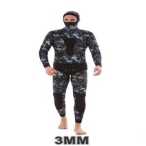 다이빙후드 모자 남성 스쿠버 긴 소매 후드 2 조각 네오프렌 수중 사냥 따뜻한 잠수복 스피어 낚시 스노클링 수영, 6.3MM - XXXL(185-192cm)