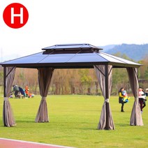 파고라 조립식주택 정자 테라스 원두막 야외바베큐장 그늘막 가제보 조립식정자, H타입:3*4 한운정
