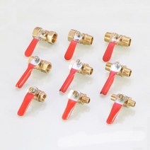 밸브황동 미니 볼 밸브 1/8 "1/4" 3/8 BSP 암 수 커플러 어댑터 공기 물 오일 유량 제어 배관, 03 3/8