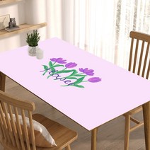 폴라도레 방수 PVC 가죽 식탁보 4인 6인용 빈티지 테이블보, 2.4인용(120x80cm), 3.블로썸