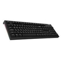 앱코 HACKER K660M 이색사출 PBT 체리 키보드, 블랙, 청축