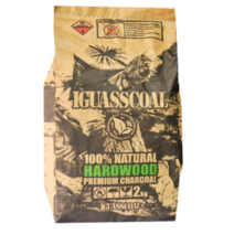 이과스콜 100% NATURAL HARDWOOD PREMIUM CHARCOAL 캠핑용 숯, 2kg, 6개