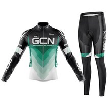 사이클링복 세트 팀프로 Gcn 가을 사이클링 저지 세트 턱받이 바지 Ropa 산악 자전거 9D 젤 긴 소매 정장