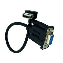 RS232 DB9 Female To USB 2.0 A 직렬 케이블 어댑터 변환기 8 인치 25cm 0.25m, 01 25cm