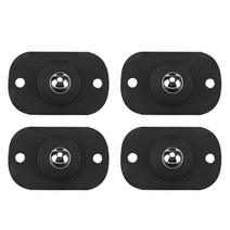 4Pcs 미니 회전 바퀴 캐스터 자기 접착제 범용 상자 하단 스토리지 박스 캐비닛에, 02 Black