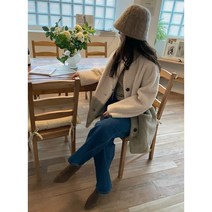 투톤 에코퍼 코트