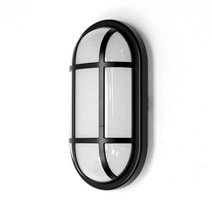 LED 벌크헤드 타원형 15w 20w 조명 실내 외부 벽등 직부등 야외 방습등 방수등 욕실등 천정등 실외등 외부등 벽부등, 주광색 (하얀빛), 타원형 +벌크망 블랙 20W