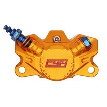 전기 자전거 액세서리 스프링 클립 브레이크 캘리퍼 2 피스톤 축 Niu 모델 Yadea X5 Z3 G5 9ga, [03] Gold