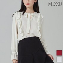 미쏘 리본 프릴 블라우스 MIWBL9T06A