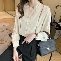양기 봄 가을 여성복 솔리드 캐주얼 수술 블라우스 날씬해 보이는 긴팔 풀오버 셔츠 레깅스