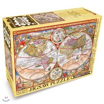 고지도 직소퍼즐 2000pcs 세계지도 A, 학산문화사