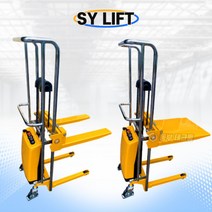SY리프트 SEF-4150 400kg 미니 전동 포크리프트 스태커 벽돌리프트 벽돌운반기