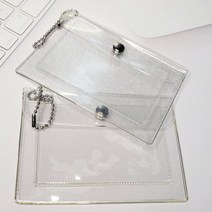 투명 PVC 카드 명함 케이스 지갑 홀더 심플 미니멀