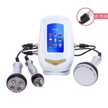 고주파마사지기 갈바닉 3in 1 40K 진공 초음파 Cavitation 시스템 기계 RF 얼굴 리프팅 장치 눈 마사지 체, 01 US  PLUG, [01] US  PLUG