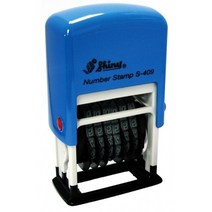ＧОÐＺｉĿŁА몰자동 넘버링 S-409 6단 4mm 사무용스탬프 사무실스탬프 자동스탬프 번호스탬프 스탬프????ŁØvŒ????, ︽︽잉크패드청
