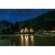 BEVERLY 비버리 51 - 295 세계유산 시리즈 별빛하늘 시라카와고 [직소퍼즐1000피스], 단일