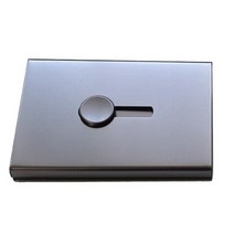 엣지있게 쓱 메탈 자동 명함 케이스, 4개, 블랙