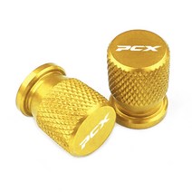 PCX 혼다 용 PCX125 PCX150 2014 2015 2016 2017 2018 2019 1 쌍 오토바이 CNC 알루미늄 가스 노즐 커버 휠, 03 금