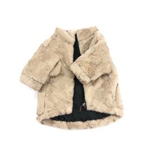 입히기쉬운 강아지 명품 패딩 후리스 떡볶이코트 이탈리안그레이하운드 프렌치불독 옷 럭셔리 디자이너 애완견 의류 코트 소형 중형 프렌치 불독 가을 겨울 플러스 벨벳 따뜻한 코트, L, 베이지