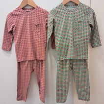 모이모이깜피 [ 착용감이 좋은 60수 면스판내의겸 실내복 한 치수 크게 ] 미니도트 민트토마토 내의 뉴코아 울산 성남점