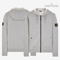 스톤아일랜드 23FW COTTON 플리스 풀집업 브러쉬 후드자켓 GM
