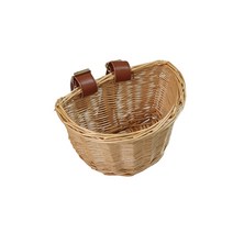 클래식 자전거 라탄 바구니 D형 소 FE001, 원목색, 1개