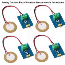 센서 DIY 키트 3.3V/5V 세라믹 피에조 진동 모듈 아날로그 컨트롤러 전자 부품 공급 Arduino UNO R3 용, 없음